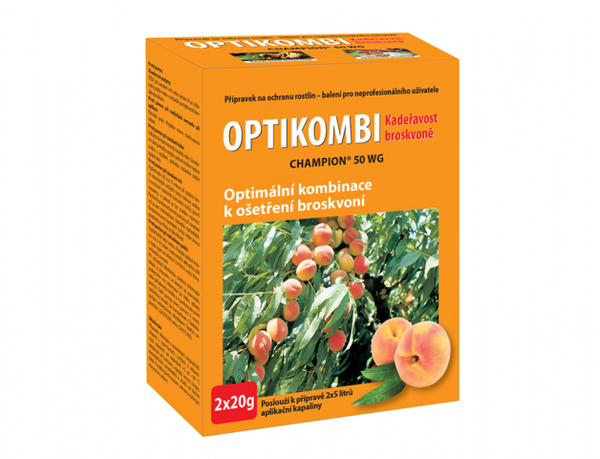 Optikombi Broskev Kadeřavost 2x20g 1