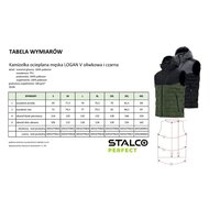 Vesta zateplená LOGAN V, černá, L, STALCO PERFECT 2