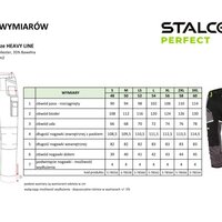 Kalhoty pracovní do pasu HEAVYLINE, L/54, STALCO PERFECT 2