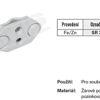 Tremis SR 3a – svorka páska-drát FeZn V115 LITINA 2
