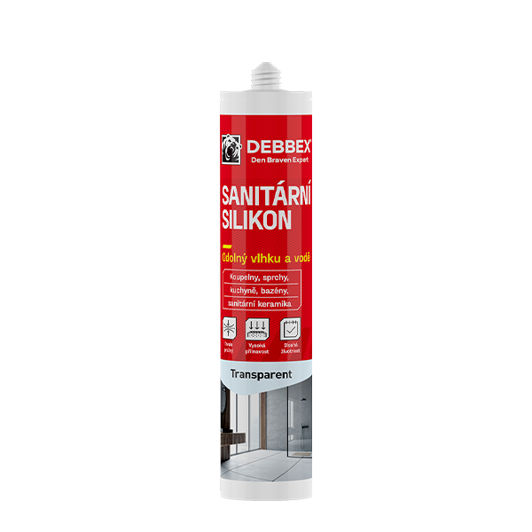 Silikon sanitární transparent 280ml RL DEBBEX 30211RL 1
