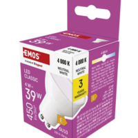 LED žárovka Classic MR16 / GU10 / 4 W (39 W) / 450 lm / neutrální bílá ZQ8E23 2