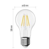 ZF5D62 LED žárovka Filament A60 E27 10,5W (100W) 1521lm teplá bílá 2