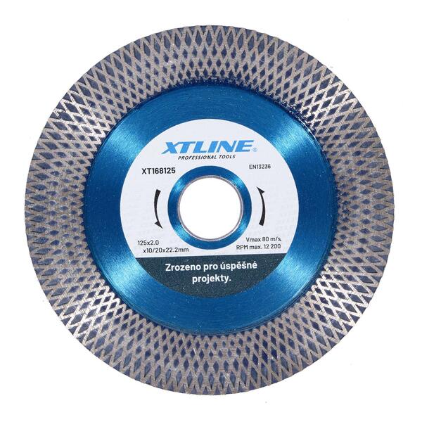 Kotouč diamantový Turbo Hybrid/řezný,brusný 125x1,8x10/20x22,2mm 1