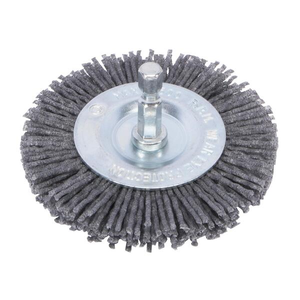 Kartáč nylon radiální 6hran.stopka, 1/4", 100mm, zr.80 1