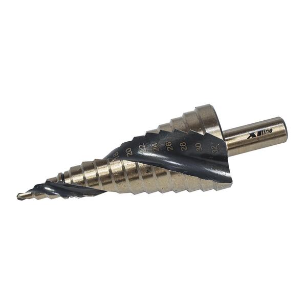 Vrták stupňovitý 4-32mm HSS TiAIN, krok 2mm, TRI 1