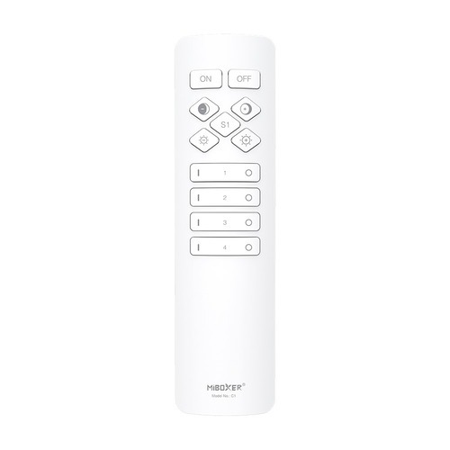 Dálkový ovladač C1-W bílá pro jednobar. a CCT LED 4zóny 2.4GHz 2xAAA Mi-Light 1