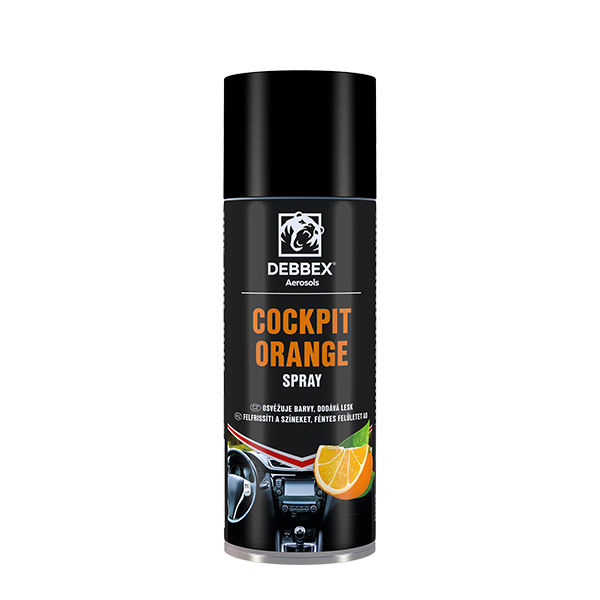 Sprej Cockpit ORANGE 400ml DEBBEX Sprej Cockpit ORANGE 400ml DEBBEX 1