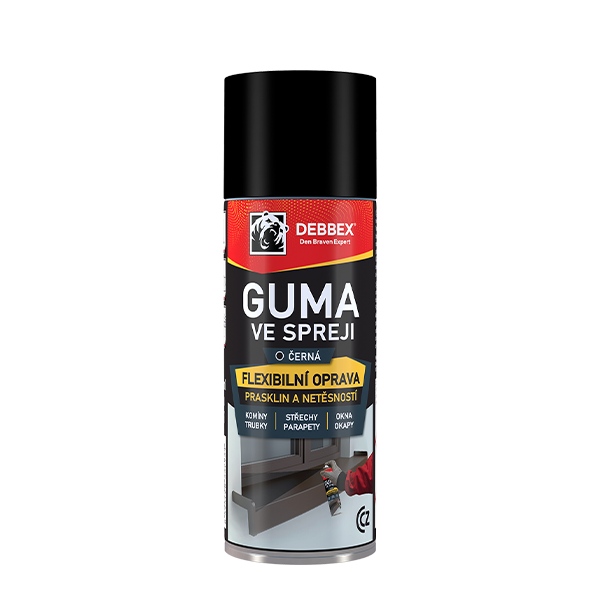 Guma ve spreji (těsnící sprej) černá 400ml DEBBEX TA50300 Guma ve spreji (těsnící sprej) černá 400ml DEBBEX TA50300 1