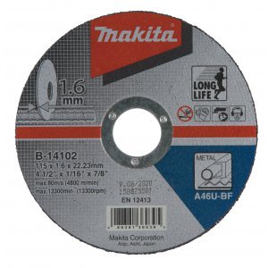 MAKITA B-14102 kotouč řezný ocel 115x1.6x22.23mm 1