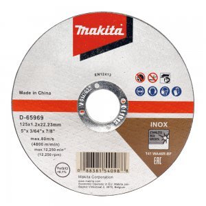 MAKITA D-65969 kotouč řezný nerez 125x1.0x22.23mm, 12ks 1