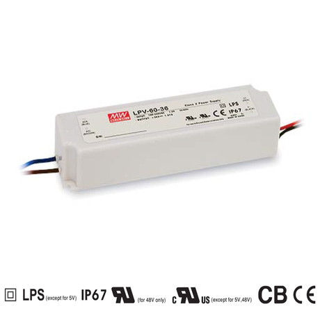 LPV-60-12 MeanWell Napájecí zdroj pro LED 60W 12V IP67 1