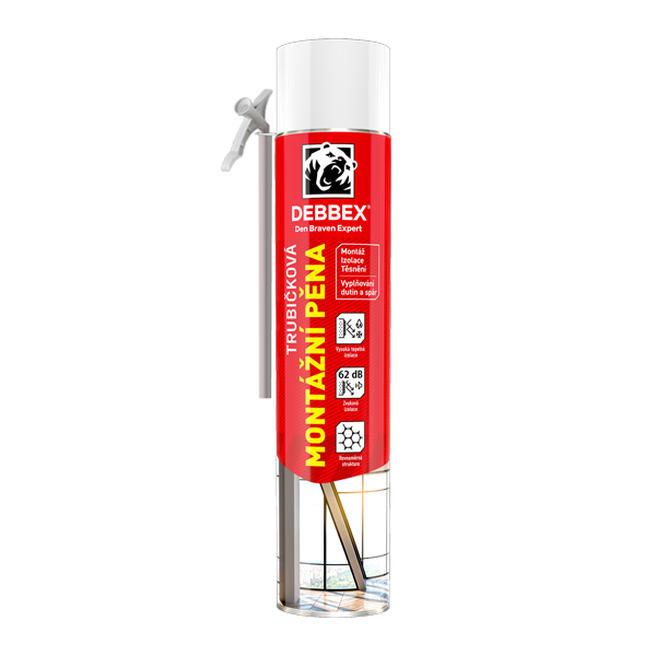 Pěna montážní trubičková RL 500+250ml zdarma 1