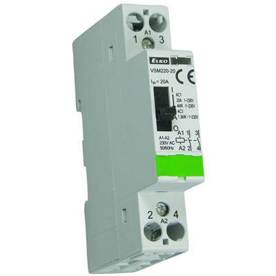 VSM220-11 230V AC 
Instalační stykač s manuálním ovládáním 2x20A 1