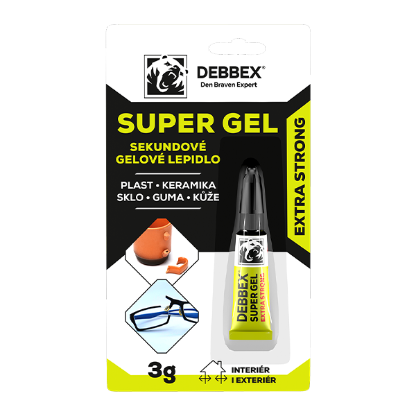 Lepidlo sekundové gelové SUPER GEL 3g DEBBEX 50711DBX 1