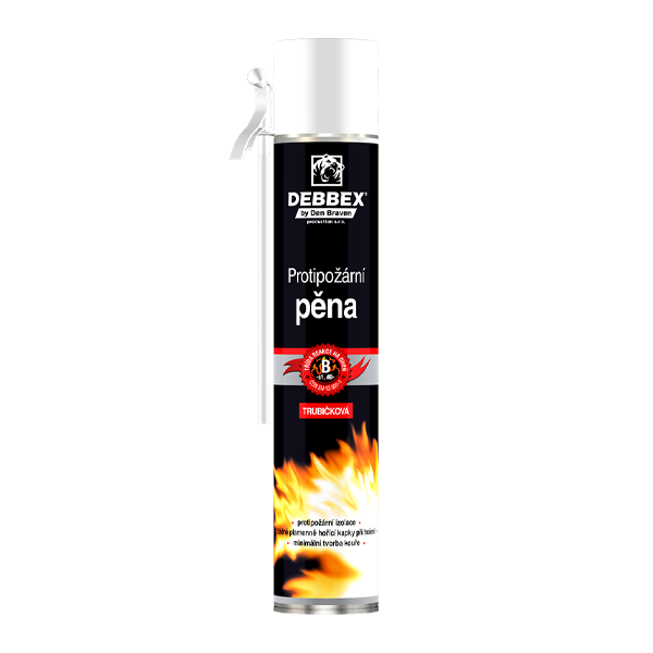 Pěna protipožární trubičková 750ml červená RP 1