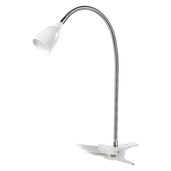 Solight LED stolní lampička, 2.5W, 3000K, clip, bílá barva WO33-W 1