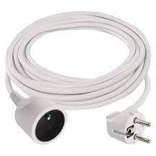 Prodlužovací kabel 5m 1 zásuvka bílý PVC 1,5mm P0115R 1